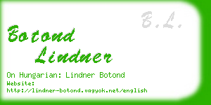 botond lindner business card